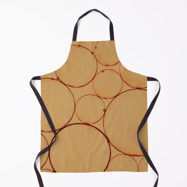 Item preview, Amber Bubbles – Abstract Golden Circles Fluid Art Print designed and sold by BuckaBaby.
