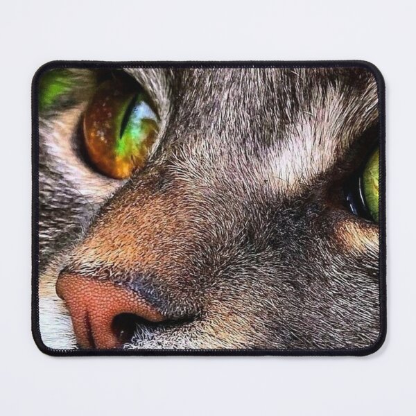 Item preview, Colorful Cat Eyes Close-Up – Vibrant Feline Macro Photography | Aesthetic Cat Wall Art designed and sold by Jesus-istheway.