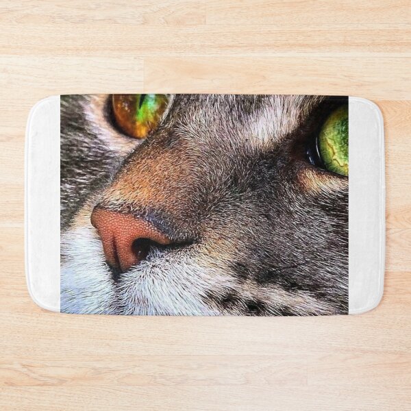 Item preview, Colorful Cat Eyes Close-Up – Vibrant Feline Macro Photography | Aesthetic Cat Wall Art designed and sold by Jesus-istheway.