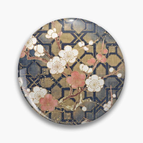 Item preview, Elegant Japanese Plum Blossom Ume and Kikko Pattern designed and sold by ArtfulAlchemy1.