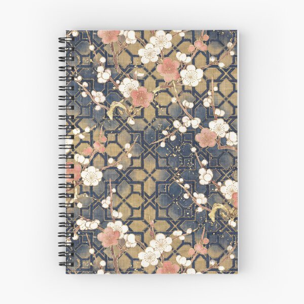 Item preview, Elegant Japanese Plum Blossom Ume and Kikko Pattern designed and sold by ArtfulAlchemy1.