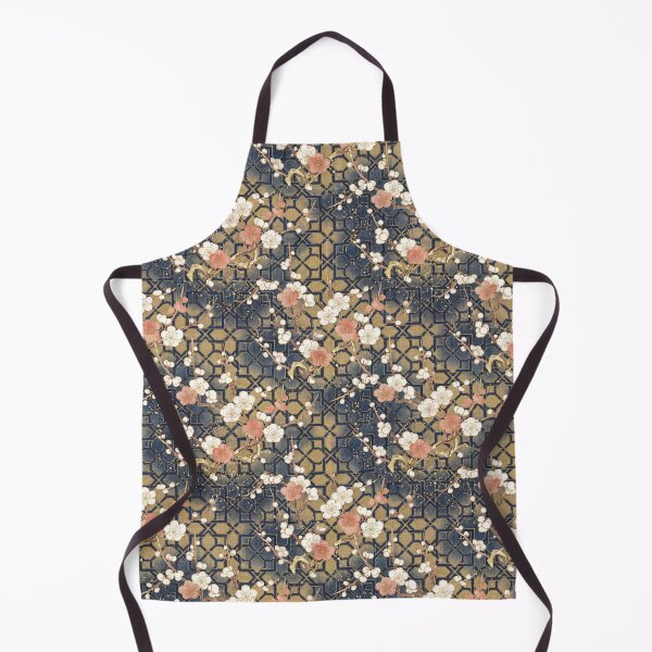 Item preview, Elegant Japanese Plum Blossom Ume and Kikko Pattern designed and sold by ArtfulAlchemy1.