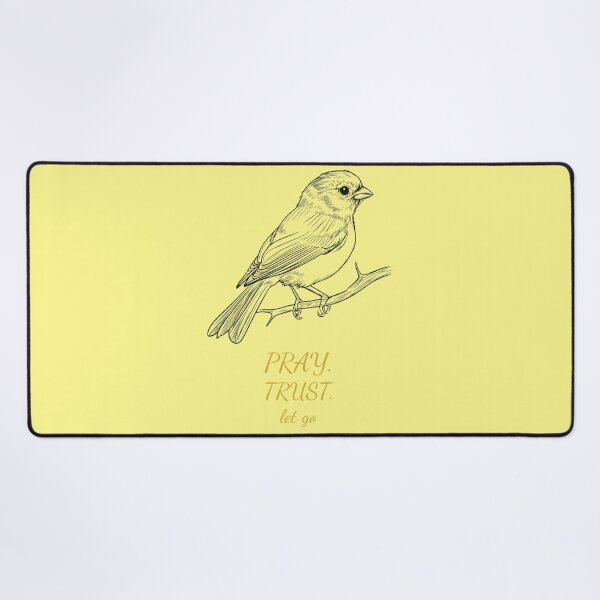 Item preview, Pray Trust Let Go – Faith Inspired Bird Illustration designed and sold by innerfaith.