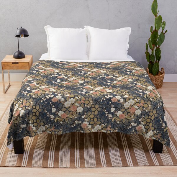 Item preview, Elegant Japanese Plum Blossom Ume and Kikko Pattern designed and sold by ArtfulAlchemy1.