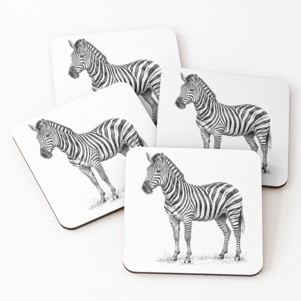 Item preview, Zebra - Realistic Minimalistic Black and White designed and sold by Minimalisticaly.