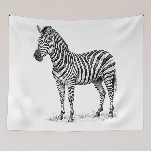 Item preview, Zebra - Realistic Minimalistic Black and White designed and sold by Minimalisticaly.