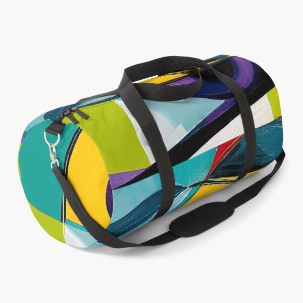 Item preview, Bold Cherry Expression Framed by Colorful Geometric Patterns and Contemporary Abstract Fruit Art designed and sold by OlfactoART Studio.