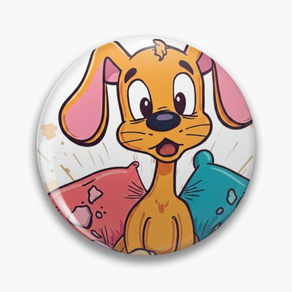 Item preview, It Just Exploded Puppy Retro Vintage Cartoon Funny Dog on White designed and sold by The Fine Print by BassAddict.