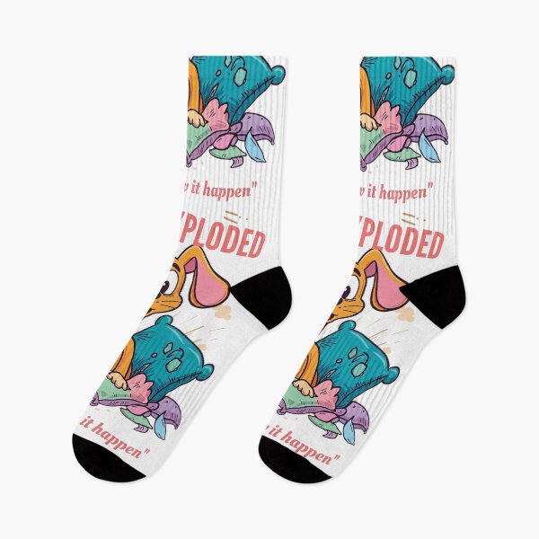 Item preview, It Just Exploded Puppy Retro Vintage Cartoon Funny Dog on White designed and sold by The Fine Print by BassAddict.
