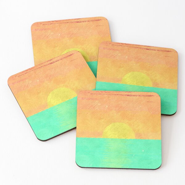 Item preview, Orange and Mint Sunrise designed and sold by Ellie&CharChar&Evy.