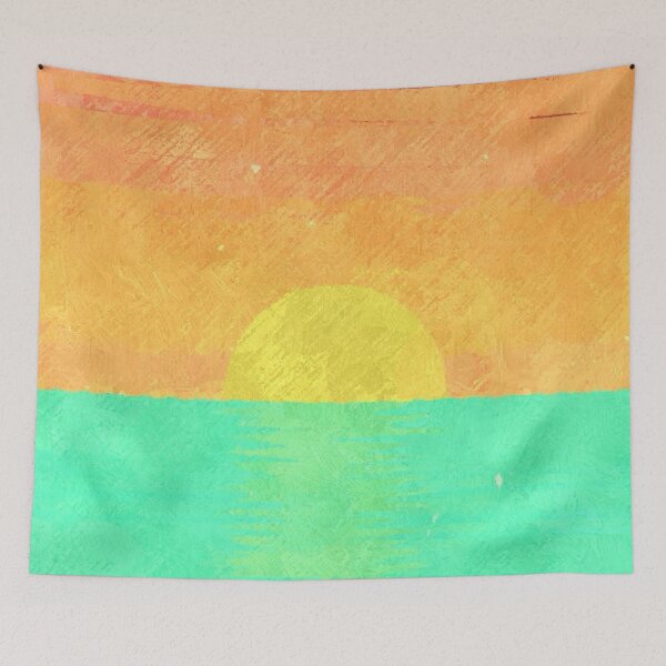 Item preview, Orange and Mint Sunrise designed and sold by Ellie&CharChar&Evy.