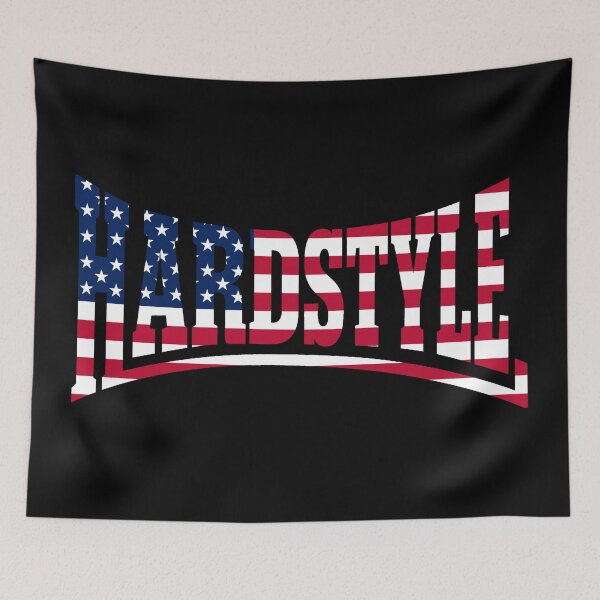 Item preview, USA American Flag Hardstyle Hard Dance designed and sold by SPAZE-Typo.