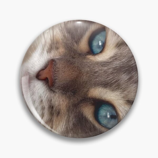 Item preview, Blue-Eyed Tabby Cat Close-Up – Dreamy Feline Portrait | Cute Aesthetic Cat Wall Art designed and sold by Jesus-istheway.