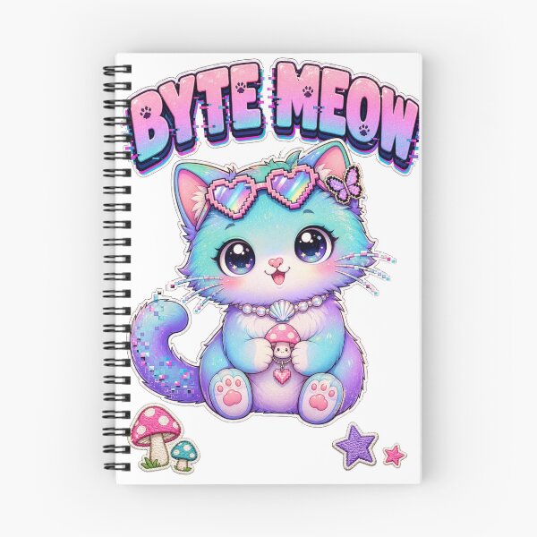 Item preview, Byte Meow Neon Kitty designed and sold by Kitty-and-Cat.