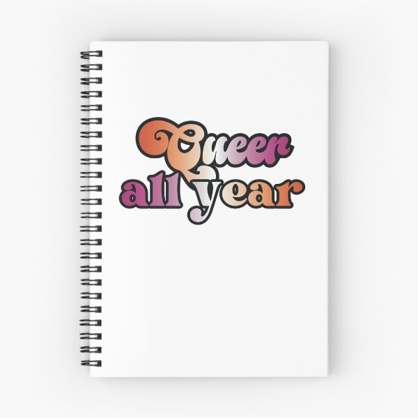 Item preview, Queer all year - lesbian pride flag design designed and sold by art by hannah lang.