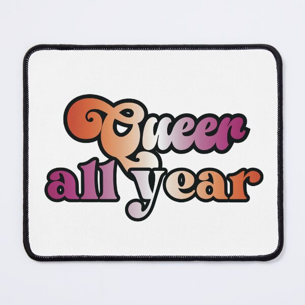 Item preview, Queer all year - lesbian pride flag design designed and sold by art by hannah lang.