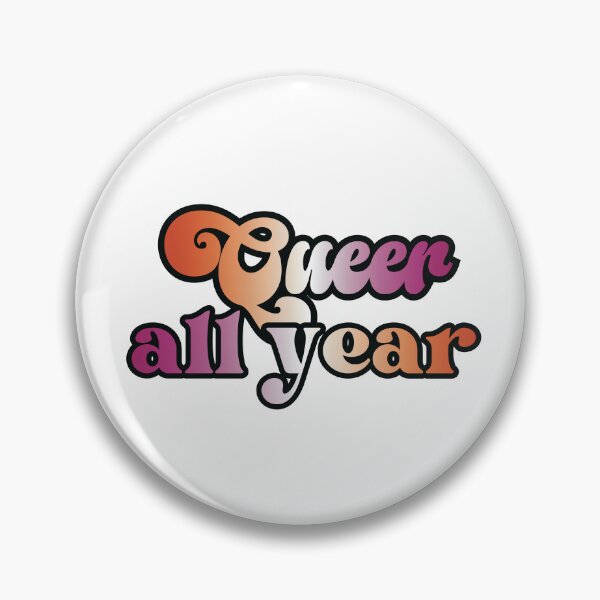 Item preview, Queer all year - lesbian pride flag design designed and sold by art by hannah lang.