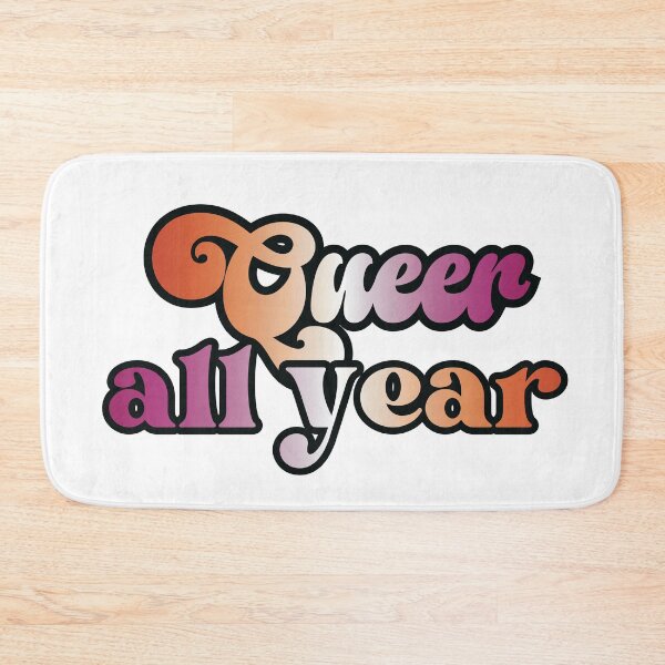 Item preview, Queer all year - lesbian pride flag design designed and sold by art by hannah lang.