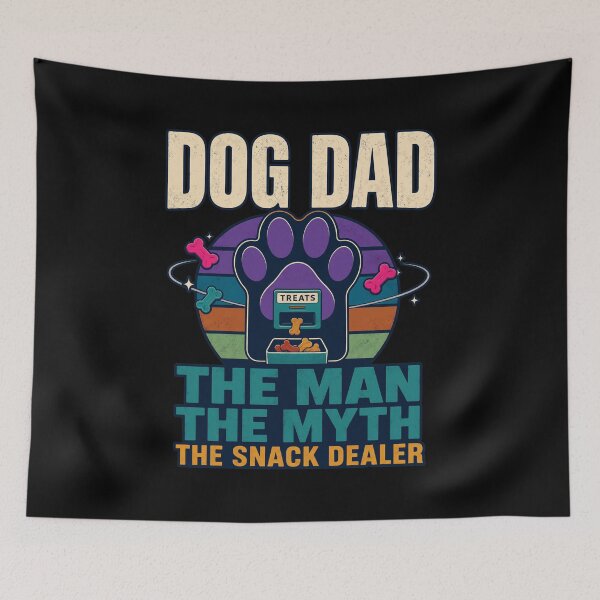 Item preview, Dog Dad The Man The Myth The Snack Dealer Retro designed and sold by SoyLamderma.