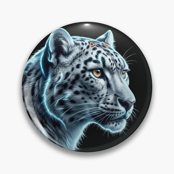 Item preview, Neon Snow Leopard Glow Electric Art designed and sold by Innova_Creations.