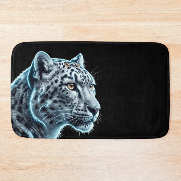 Item preview, Neon Snow Leopard Glow Electric Art designed and sold by Innova_Creations.