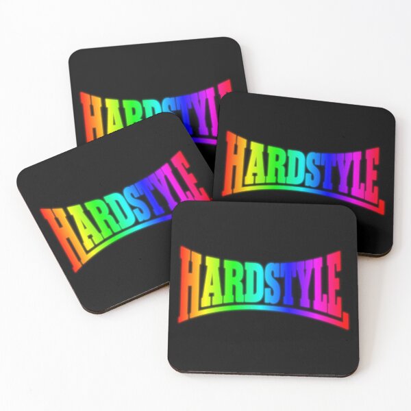 Aperçu de l'œuvre Design de festival Hardstyle rave arc-en-ciel néon créée et vendue par SPAZE-Typo.