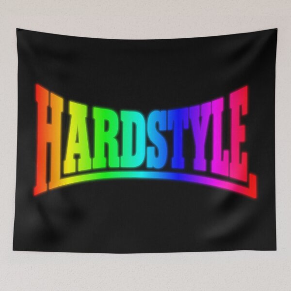 Item preview, Neon Rainbow Hardstyle Rave Festival Design designed and sold by SPAZE-Typo.