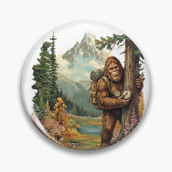 Item preview, Bigfoot Hiking Adventure | Sasquatch Mountain Explorer | Vintage National Park Wilderness Camping Design designed and sold by MS Pod Studio.