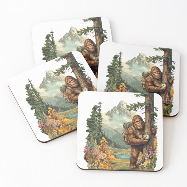 Item preview, Bigfoot Hiking Adventure | Sasquatch Mountain Explorer | Vintage National Park Wilderness Camping Design designed and sold by MS Pod Studio.