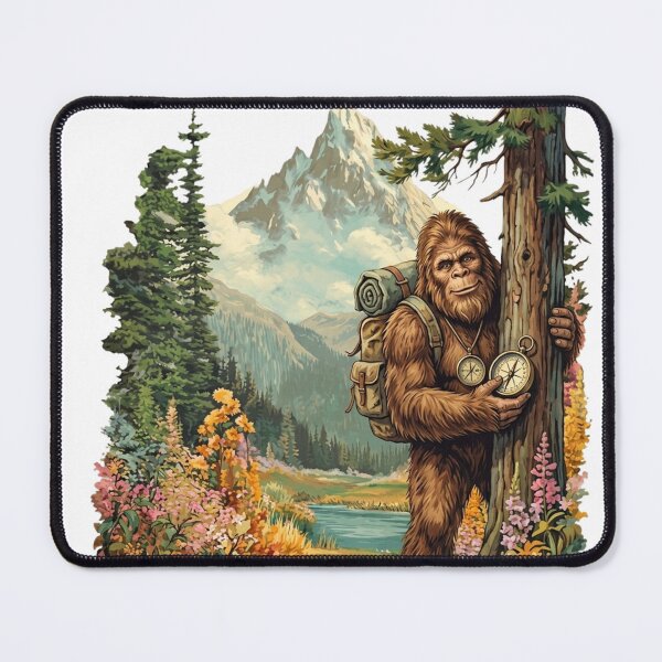 Item preview, Bigfoot Hiking Adventure | Sasquatch Mountain Explorer | Vintage National Park Wilderness Camping Design designed and sold by MS Pod Studio.