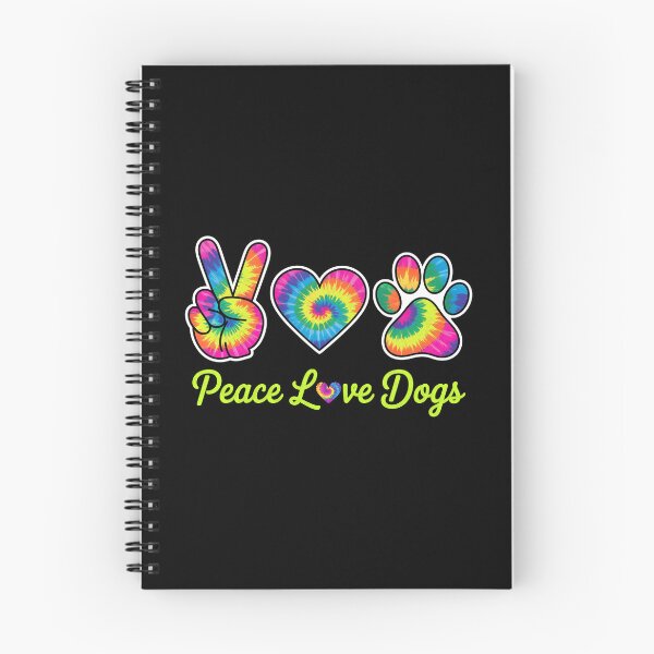 Item preview, Peace Love Dogs Tie Dye Paw Print Design designed and sold by SoyLamderma.