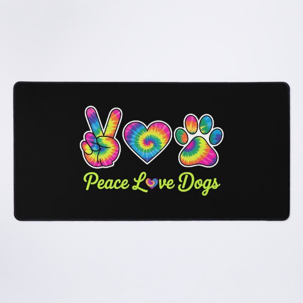 Item preview, Peace Love Dogs Tie Dye Paw Print Design designed and sold by SoyLamderma.