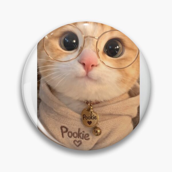 Item preview, Cute Orange Cat with Round Glasses – Adorable Kawaii Kitty Portrait | Cozy Aesthetic Cat Art designed and sold by Jesus-istheway.