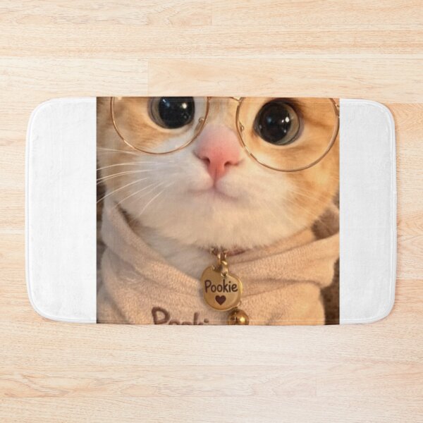 Item preview, Cute Orange Cat with Round Glasses – Adorable Kawaii Kitty Portrait | Cozy Aesthetic Cat Art designed and sold by Jesus-istheway.