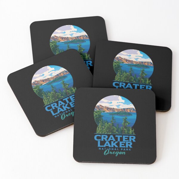 Item preview, Crater Lake National Park Oregon Vintage Poster designed and sold by LinaValearte.