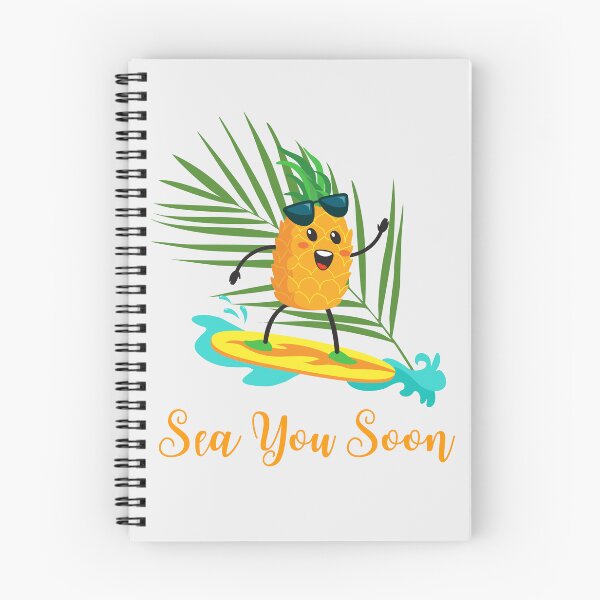 Item preview, Sea You Soon Cute Surfing Pineapple Design designed and sold by MadeByMira.