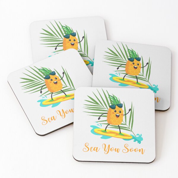 Item preview, Sea You Soon Cute Surfing Pineapple Design designed and sold by MadeByMira.