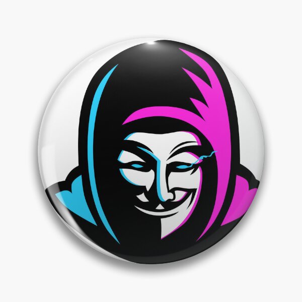 Item preview, ​Neon Cyberpunk V for Vendetta Hacker Mask Illustration designed and sold by HICHAMORO.