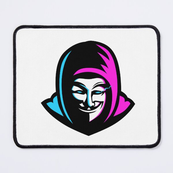 Item preview, Neon Cyberpunk V for Vendetta Hacker Mask Illustration designed and sold by HICHAMORO.