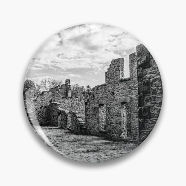 Item preview, Harris Woollen Mill Ruins, Rockwood Conservation Area 1 BW designed and sold by jrtwynam.