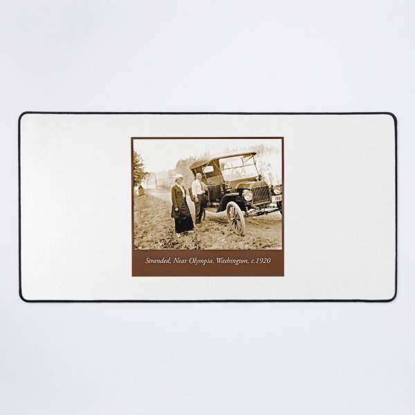 Item preview, Stranded Travelers Near Olympia, Washington, c. 1915-20, Vintage Photograph designed and sold by AMacGPhilly.