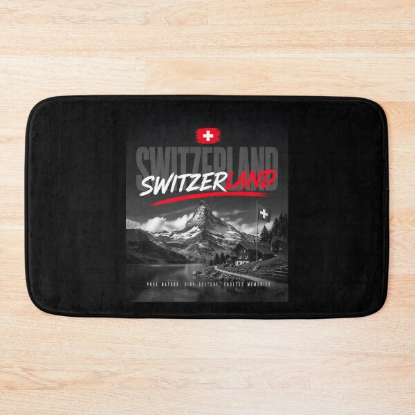 Item preview, Switzerland Modern Travel Art designed and sold by AtuqStudio.