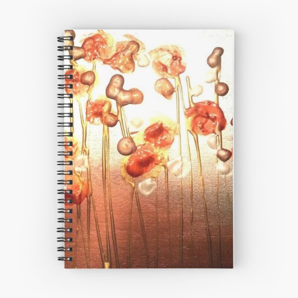 Item preview, Golden Meadow – Abstract Red Floral Poppies in Copper & Gold designed and sold by BuckaBaby.