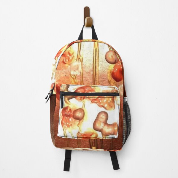 Item preview, Golden Meadow – Abstract Red Floral Poppies in Copper & Gold designed and sold by BuckaBaby.