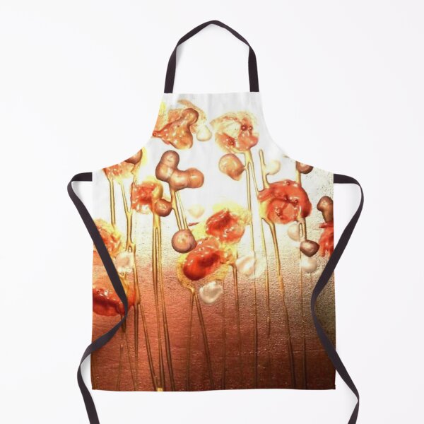 Item preview, Golden Meadow – Abstract Red Floral Poppies in Copper & Gold designed and sold by BuckaBaby.