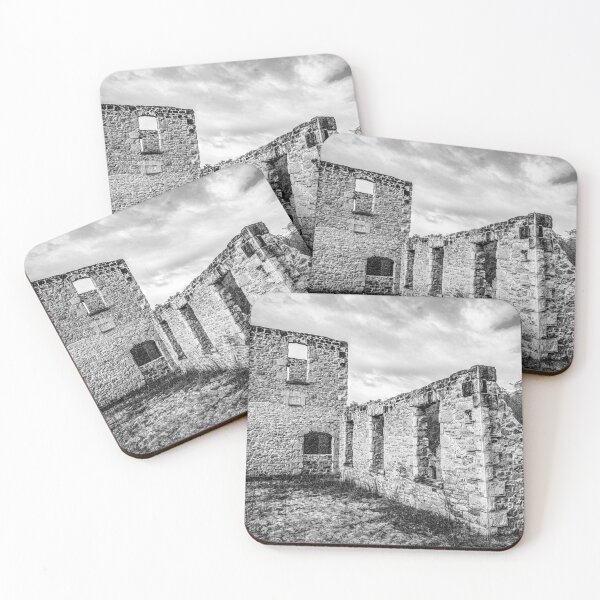 Item preview, Harris Woollen Mill Ruins, Rockwood Conservation Area 3 BW designed and sold by jrtwynam.