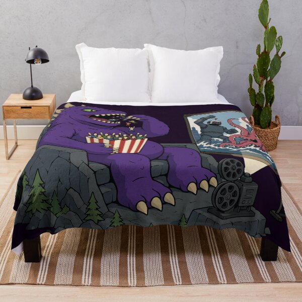 Item preview, Kaiju Monster Eating People Like Popcorn at the Drive-In Movie Munchies – Funny Godzilla-Inspired B-Movie Horror Art designed and sold by ShirtRemarks.