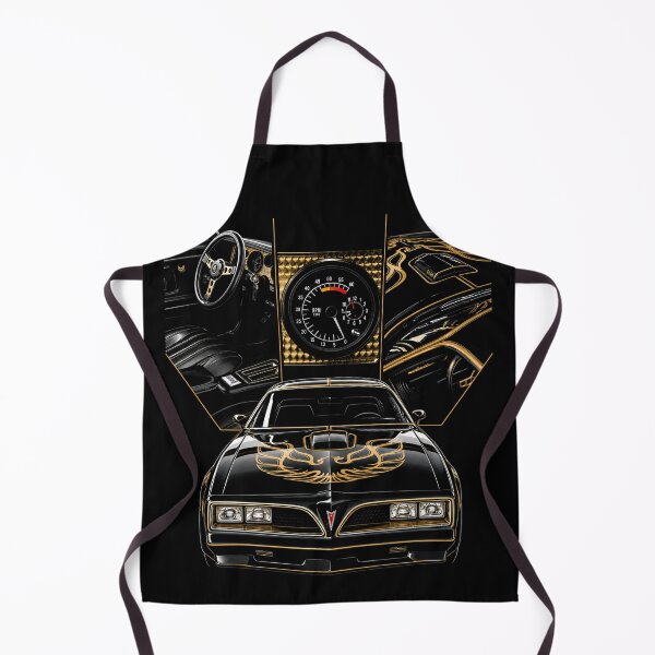Item preview, 1977 Pontiac Firebird Trans Am – Black and Gold Muscle Car Collage Art designed and sold by Stinky Lincy's Apparel Company.