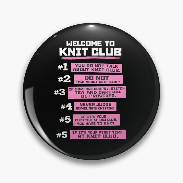 Item preview, Knit Club Rules | Funny Knitting Parody T-Shirt | Welcome to Knit Club designed and sold by The Mayors Den.