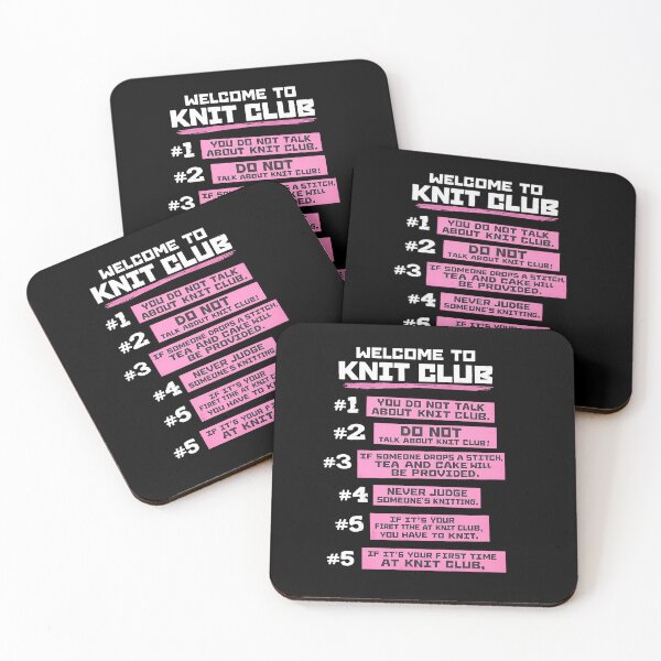 Item preview, Knit Club Rules | Funny Knitting Parody T-Shirt | Welcome to Knit Club designed and sold by The Mayors Den.